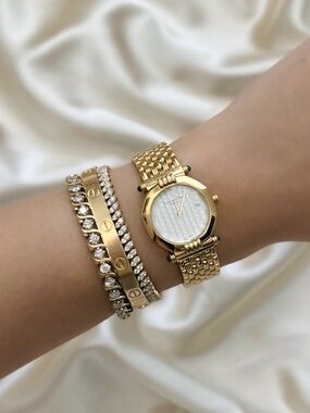 AUTHENTIC VINTAGE DIOR GOLD WATCH